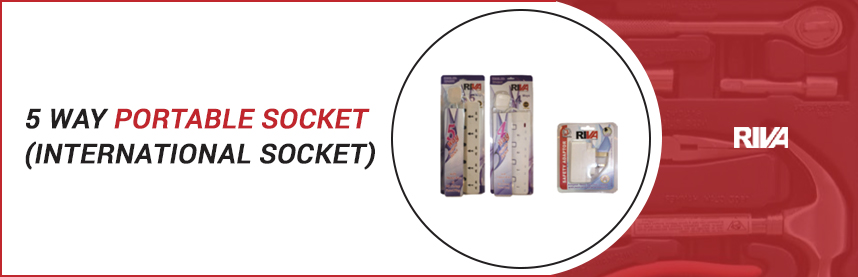 5 way Portable Socket (International socket)